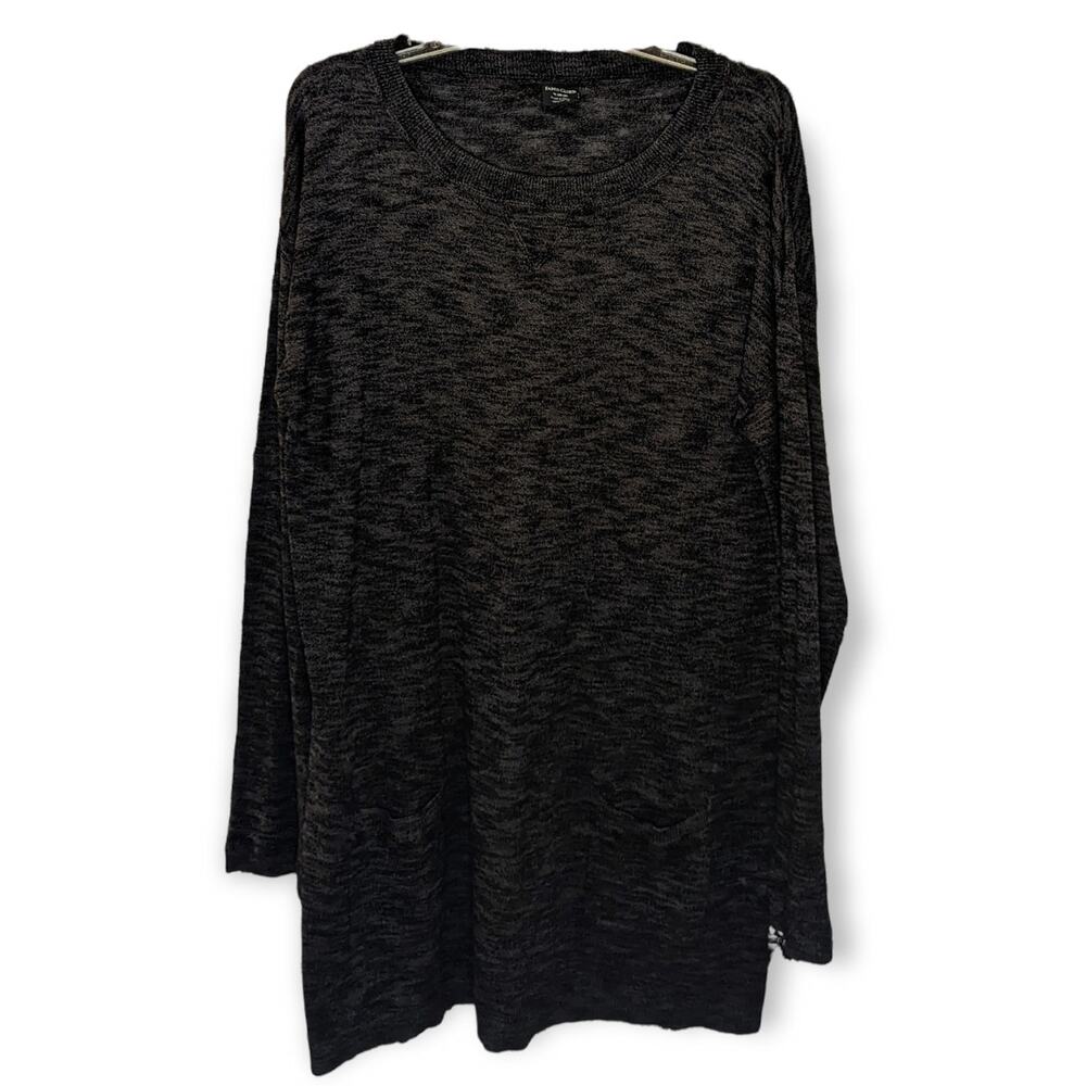 Faded Glory Gray Long Sleeve Knit Pocket Tunic Sweater Dress XL 16/18